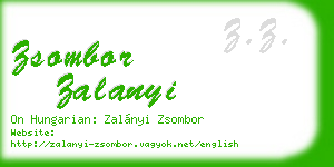 zsombor zalanyi business card