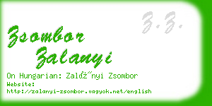 zsombor zalanyi business card